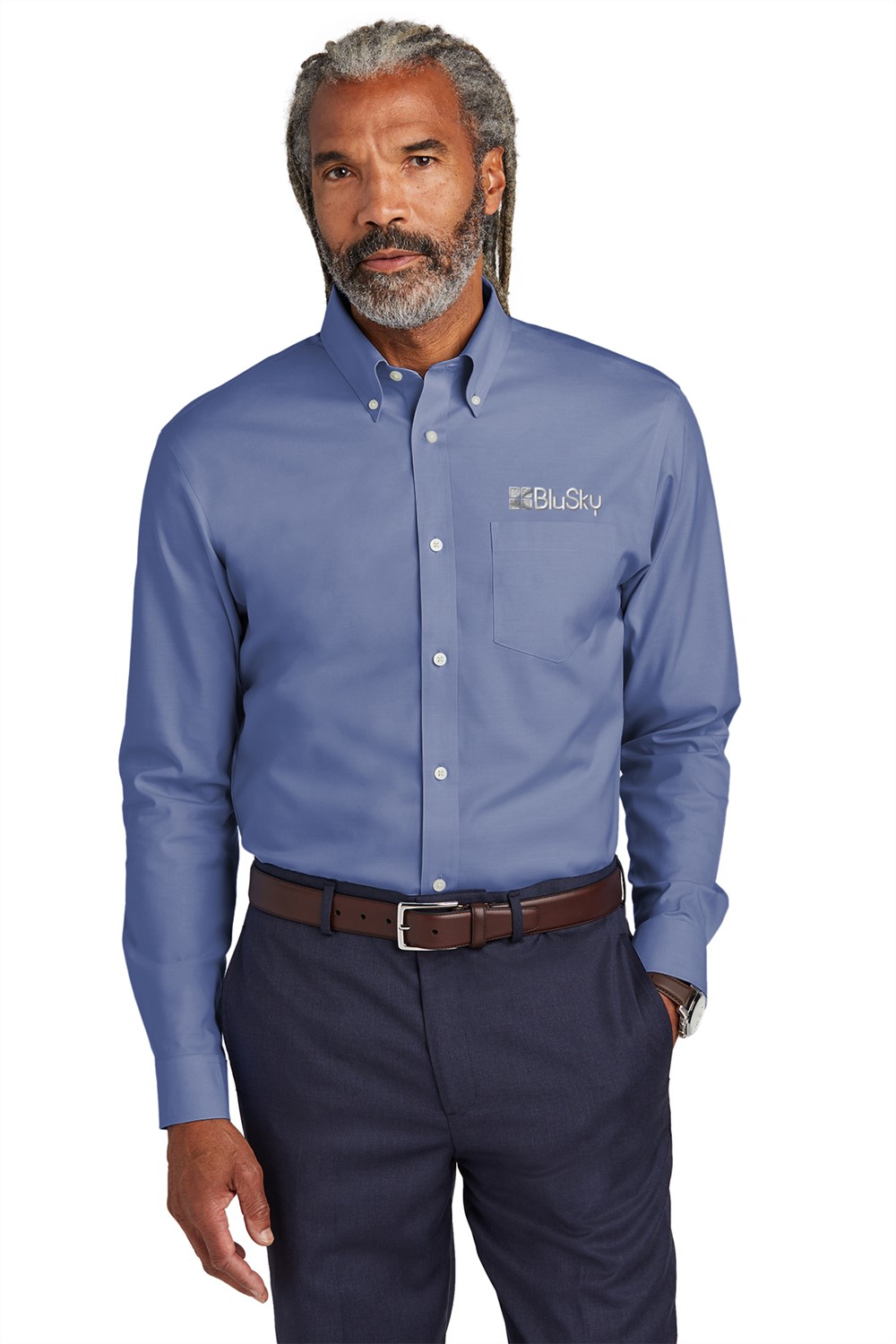 Brooks Brothers® Wrinkle-Free Stretch Pinpoint Shirt BL1187