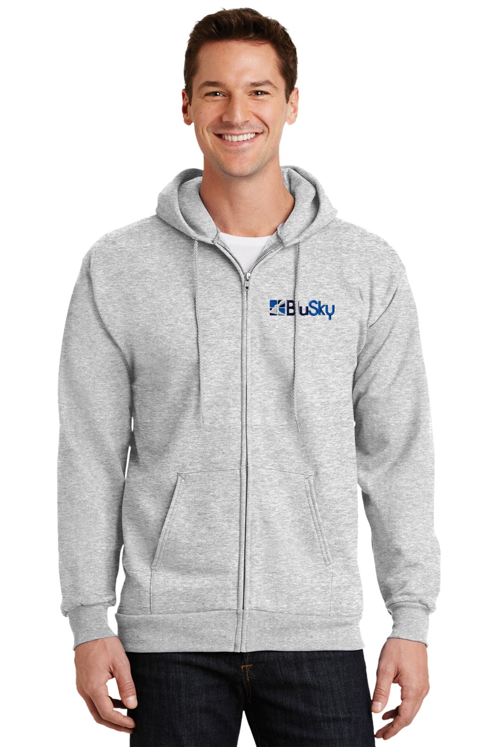 Port & Company® Tall Essential Fleece Full-Zip Hooded Sweatshirt BL1301