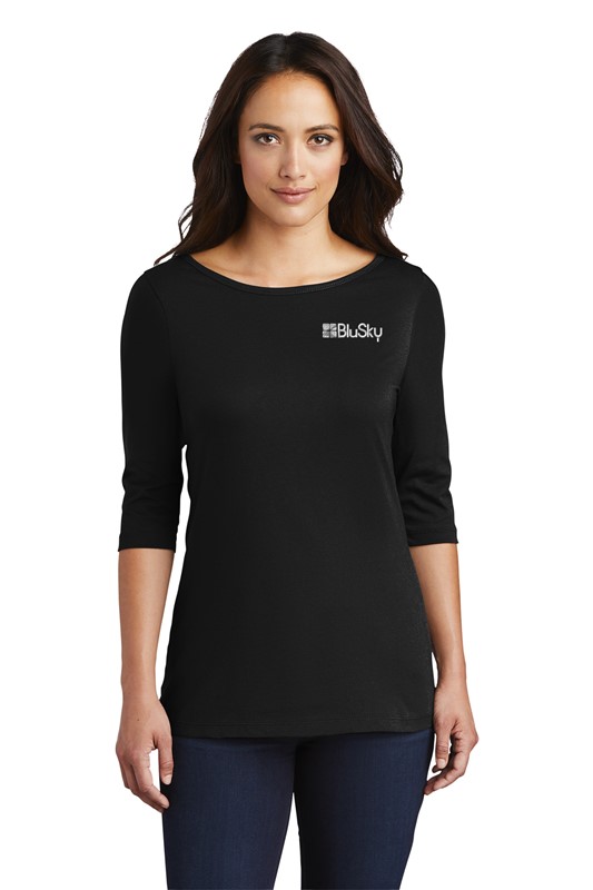 District District Women's Perfect Weight 3/4-Sleeve Tee BL1072