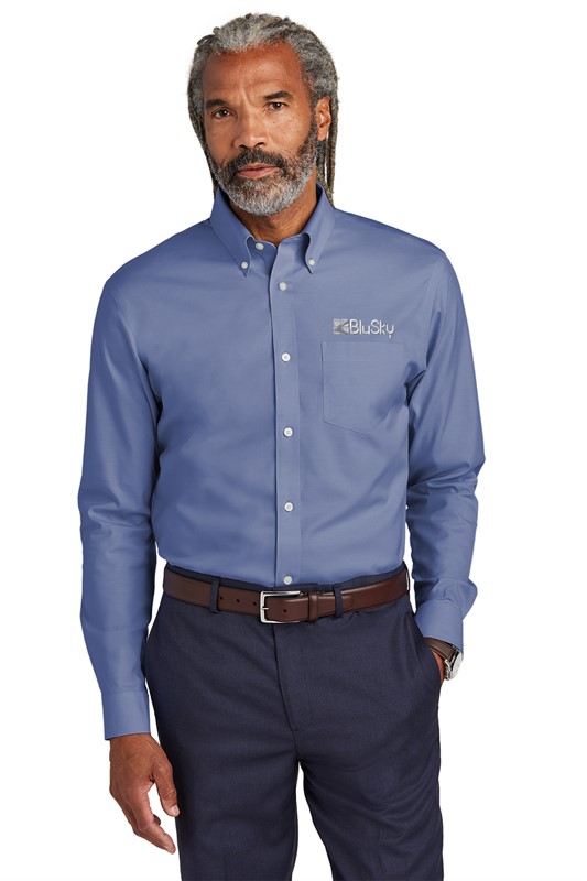 Brooks Brothers® Wrinkle-Free Stretch Pinpoint Shirt BL1187