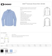 OGIO Commuter Woven Shirt BL1008 View 2