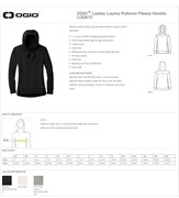 OGIO Women's Luuma Pullover Fleece Hoodie BL1017 View 2