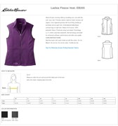 Eddie Bauer Women's Fleece Vest BL1035 View 2