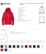 Next Level Next Level Apparel® Unisex Santa Cruz Pullover Hoodie (emboirdered) BL1038 View 2