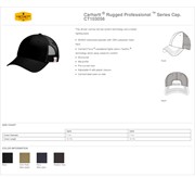 Carhartt Rugged Professional Series Cap BL1040 View 2