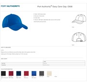 Port Authority Easy Care Cap BL1047 View 2