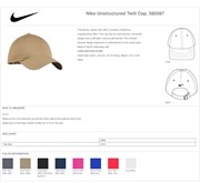 Nike Unstructured Twill Cap BL1068 View 2