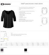 Ogio OGIO® Women's Evolution V-Neck BL1134 View 2