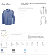 Brooks Brothers® Wrinkle-Free Stretch Pinpoint Shirt BL1187 View 2
