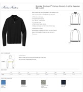 Brooks Brothers Cotton Stretch 1/4-Zip Sweater BL1194 View 2