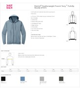 Printed District Featherweight French Terry™ Full-Zip Hoodie BL1198 View 2