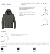 Brooks Brothers® Double-Knit Full-Zip Hoodie BL1202 View 2