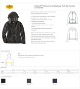 Carhartt® Women's Clarksburg Full-Zip Hoodie BL1228 View 2