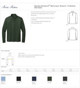 Brooks Brothers® Mid-Layer Stretch 1/2-Button BL1231 View 2