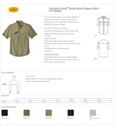 Carhartt Force® Solid Short Sleeve Shirt BL1246 View 2