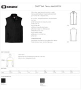 OGIO Grit Fleece Vest BL1317 View 2