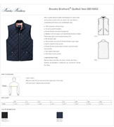 Brooks Brothers Quilted Vest BL1321 View 2