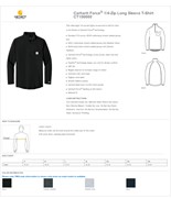 Carhartt Carhartt Force 1/4-Zip Long Sleeve T-Shirt BL1347 View 2