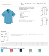 Port Authority® Port Authority® Short Sleeve UV Dockside Shirt BL1364 View 2