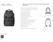Brooks Brothers® Grant Dual-Handle Backpack BL1254 View 4