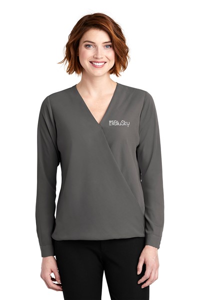 Port Authority ® Ladies Wrap Blouse Port Authority ® Women's Wrap Blouse BL1136